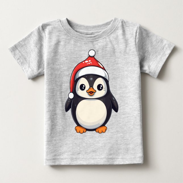 T-shirt Pour Bébé Waddle Claus (Devant)