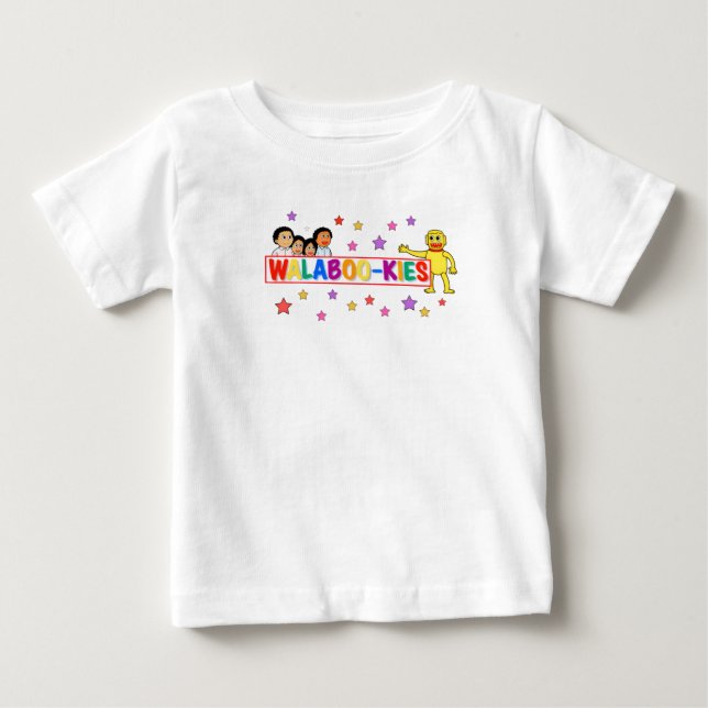 T-shirt Pour Bébé walabookies star tee (Devant)