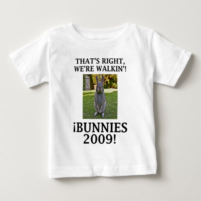 T-shirt Pour Bébé WalkinBunnies09 (Devant)