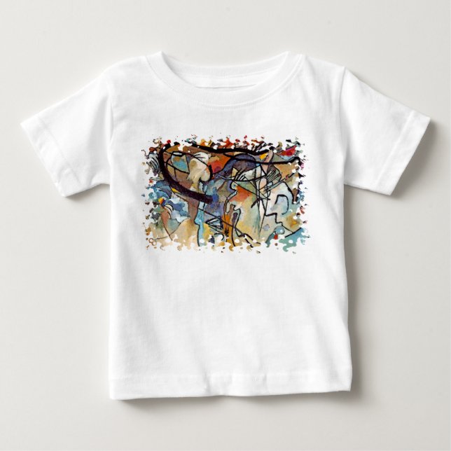 T-shirt Pour Bébé Wassily Kandinsky - Composition Cinq Art Abstrait (Devant)