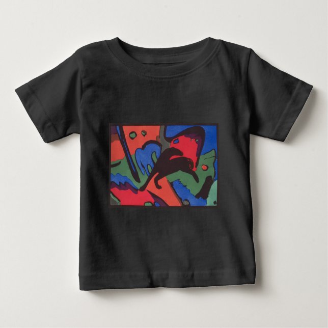 T-shirt Pour Bébé Wassily Kandinsky Franz Marc Peinture Blue Rider (Devant)