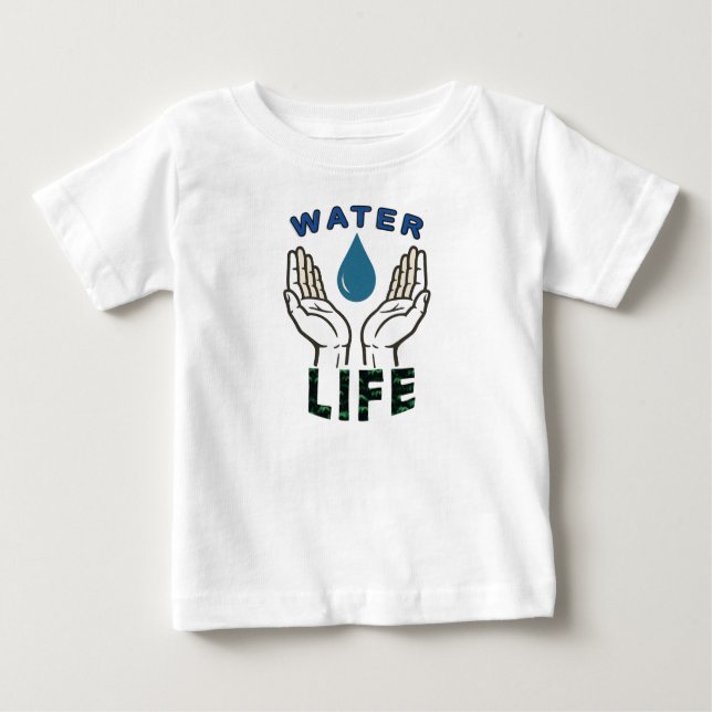 T-shirt Pour Bébé Water Love Baby Tee (Devant)