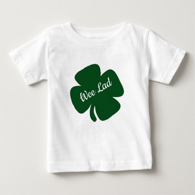 T-shirt Pour Bébé Wee Lad St Patrick's Day (Devant)