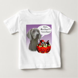 T-shirt Pour Bébé Weimaraner Halloween Candy
