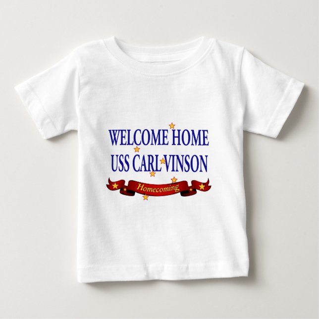 T-shirt Pour Bébé Welcome Home USS Carl Vinson (Devant)