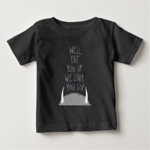 T-shirt Pour Bébé We'll Eat You Up We Love You So! - Bleu