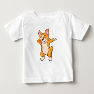 T-shirt Pour Bébé Welsh Corgi à Dance Dab Hip hop