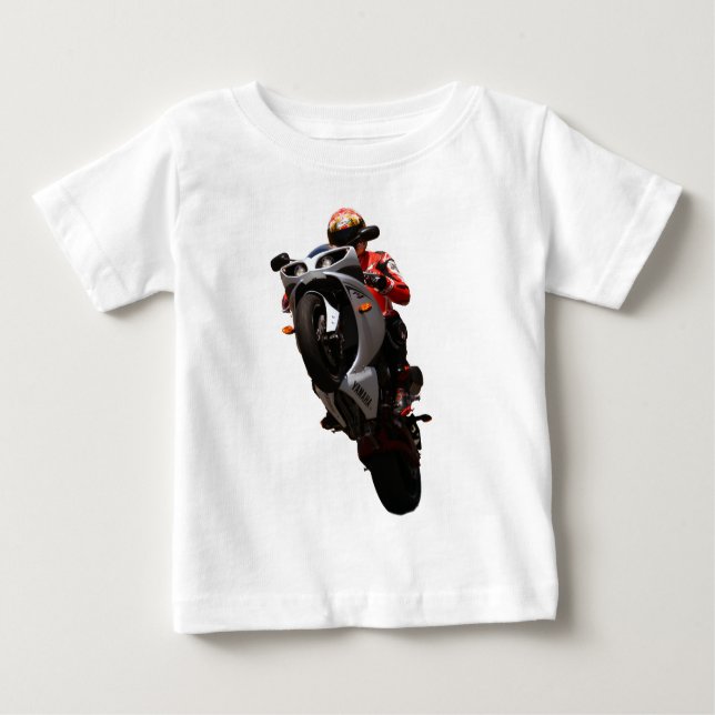 T-shirt Pour Bébé Wheelie de Yamaha R1 (Devant)