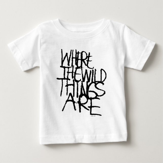 T-shirt Pour Bébé Where the Wild Things Are | Manuscrite (Devant)
