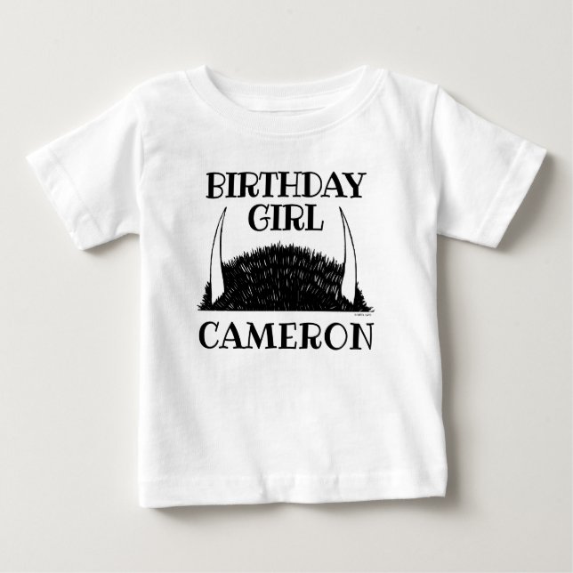 T-shirt Pour Bébé Where The Wild Things | Fille d'anniversaire (Devant)