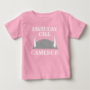T-shirt Pour Bébé Where The Wild Things Fille d'anniversaire