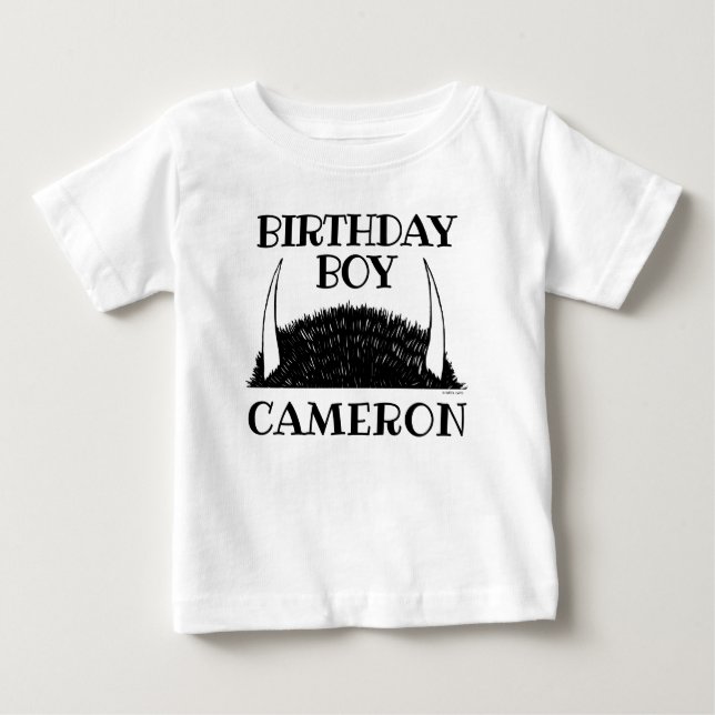 T-shirt Pour Bébé Where The Wild Things | Garçon d'anniversaire (Devant)