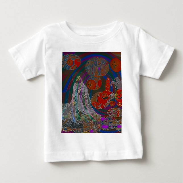 T-shirt Pour Bébé Whimsical Halloween Dreams (Devant)