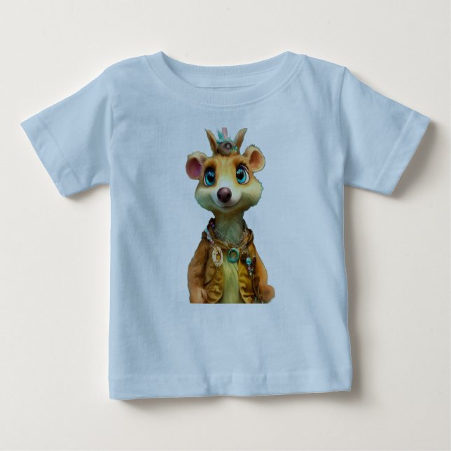 T-shirt Pour Bébé Whimsical Ice Age Scrat Junk Journal avec Dream (Devant)