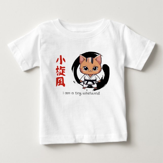 T-shirt Pour Bébé Whirlwind Kitten : Un compagnon de la Lunchbox (Devant)