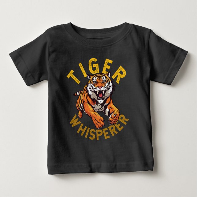 T-shirt Pour Bébé Whisperer de tigre, animal sauvage (Devant)