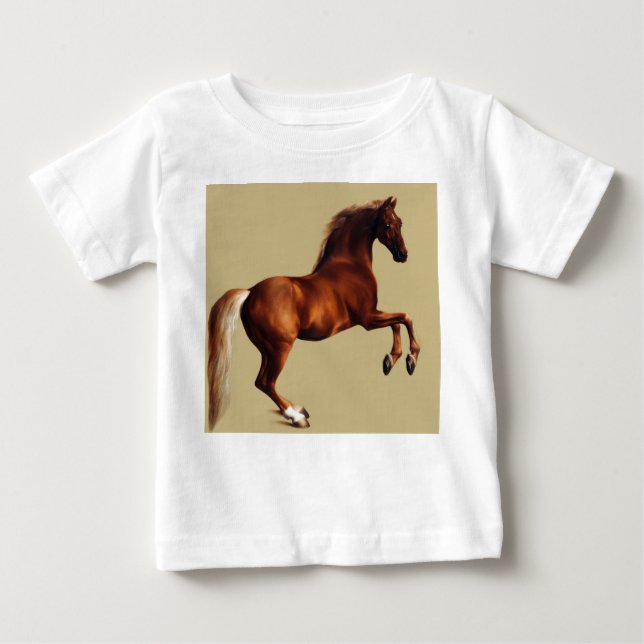 T-shirt Pour Bébé Whistlejacket horse by George Stubbs (Devant)