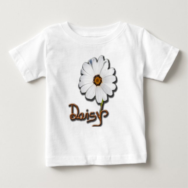 T-shirt Pour Bébé White Daisy (Devant)