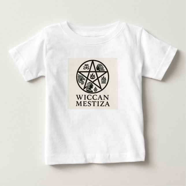 T-shirt Pour Bébé Wiccan Mestiza + Mexica Heart (Devant)