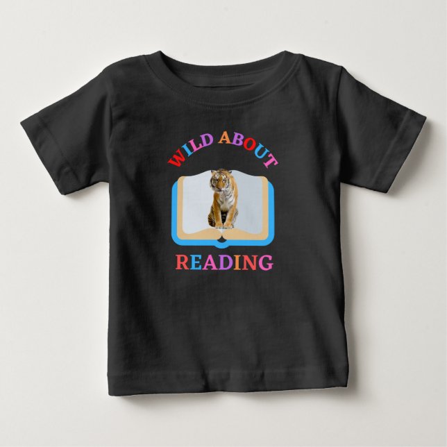 T-SHIRT POUR BÉBÉ WILD À PROPOS DE LA LECTURE (Devant)