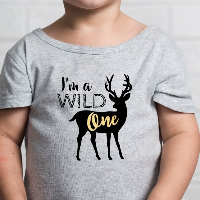 T-shirt Pour Bébé Wild One 1er anniversaire (Créateur téléchargé)