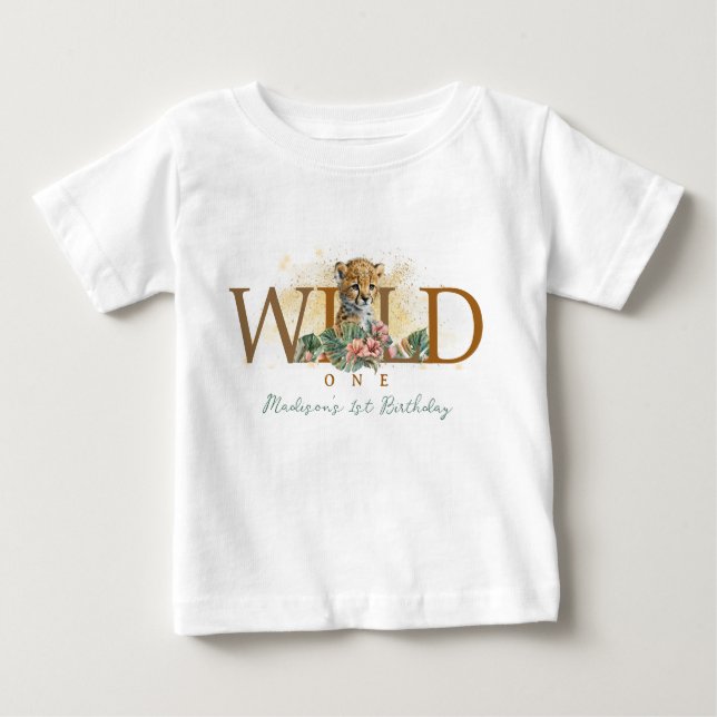 T-shirt Pour Bébé Wild One Boy 1er anniversaire (Devant)