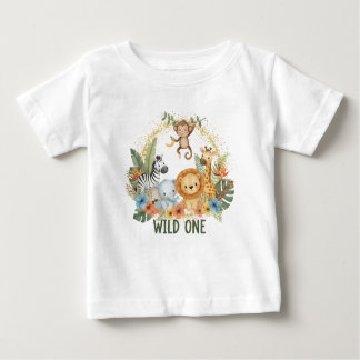 T-shirt Pour Bébé Wild One - Jungle Animals