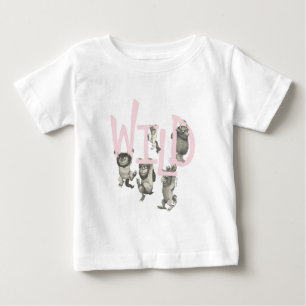 T-shirt Pour Bébé WILD   Wild Things et Max - Rose