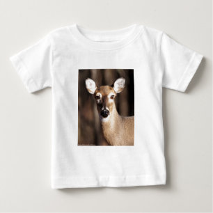 T-shirt Pour Bébé Wildlife Whitetail Deer Doe Portrait