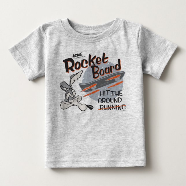 T-shirt Pour Bébé WILE E. COYOTE™ ACME Rocket Board (Devant)