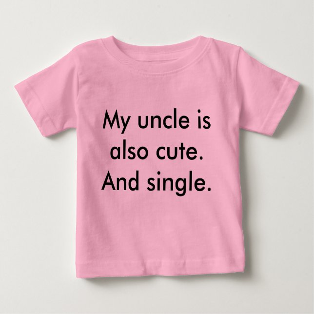 T-shirt Pour Bébé Wingman d'oncle (Devant)