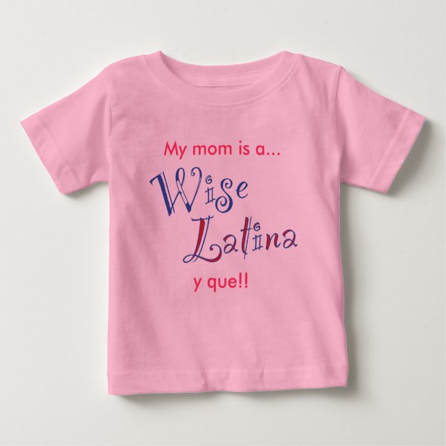 T-shirt Pour Bébé wise_latina_mom_tshirt_baby (Devant)
