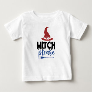 T-shirt Pour Bébé Witch please
