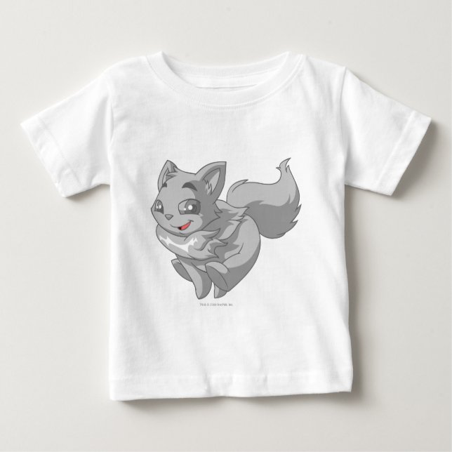 T-shirt Pour Bébé Wocky Silver (Devant)