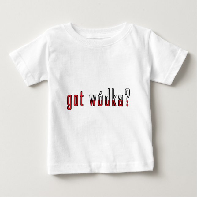 T-shirt Pour Bébé wodka ? Drapeau (Devant)
