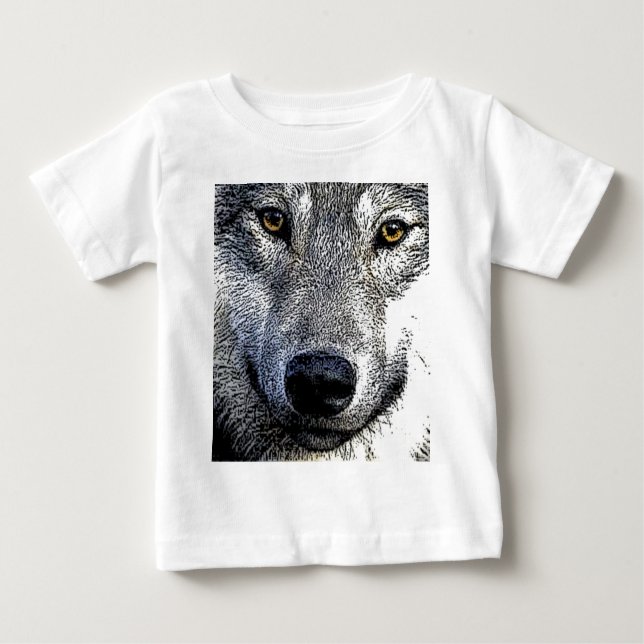 T-shirt Pour Bébé Wolf Eyes (Devant)