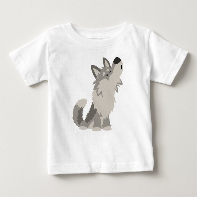 T-shirt pour bébé Wolf, joli loup (Devant)