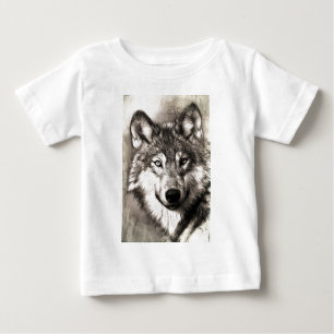 T-shirt Pour Bébé Wolf Photographie Art Spirit Guide Amour animal