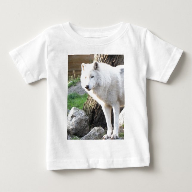 T-shirt Pour Bébé Wolf Photographie Art Spirit Guide Amour animal (Devant)