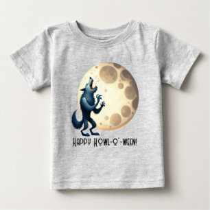 T-shirt Pour Bébé Wolf & Pleine lune - Happy Howl-o-ween!