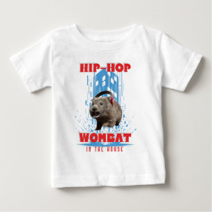 T-shirt Pour Bébé Wombat Hip Hop Musique Drôle Animal