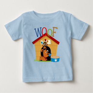 T-shirt Pour Bébé Woof Dog