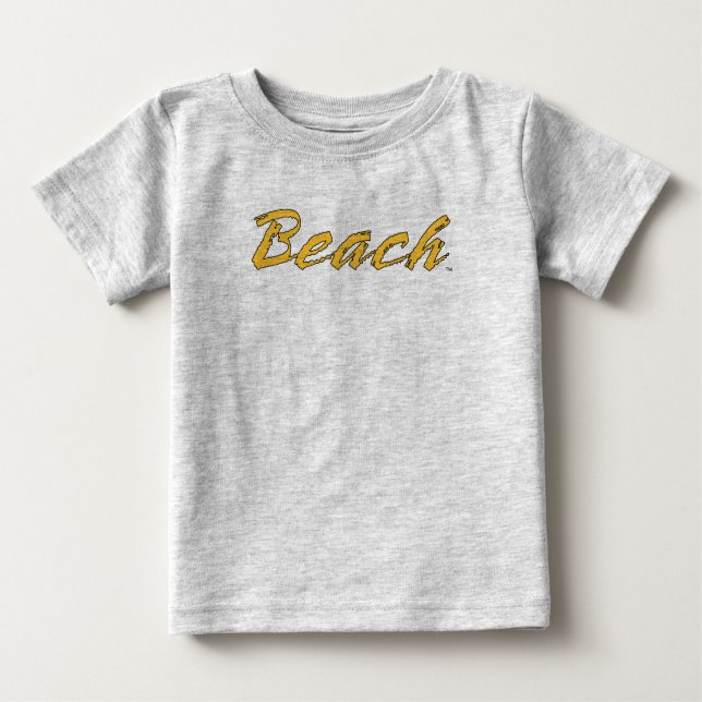 T-shirt Pour Bébé Wordmark Beach (Devant)