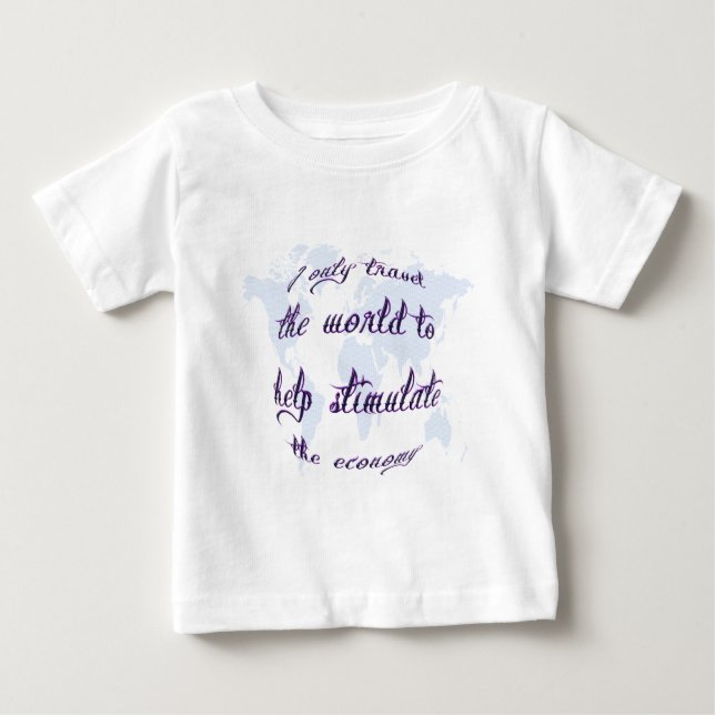 T-shirt Pour Bébé World Travel World (Devant)