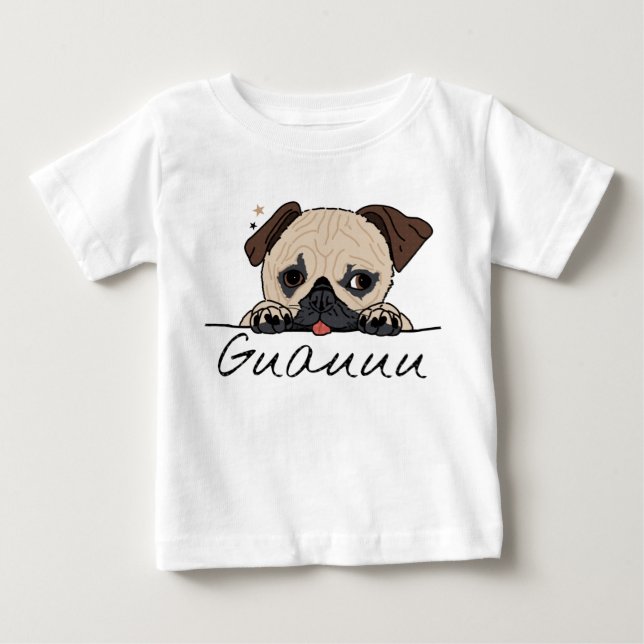 T-shirt Pour Bébé Wow puppy. Perrito guauu (Devant)