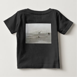 T-shirt Pour Bébé Wright Brothers Flyer First Plane Flight Aviation
