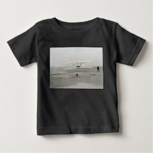 T-shirt Pour Bébé Wright Brothers Flyer First Plane Flight Aviation