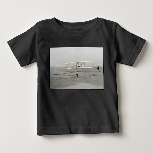 T-shirt Pour Bébé Wright Brothers Flyer First Plane Flight Aviation (Devant)