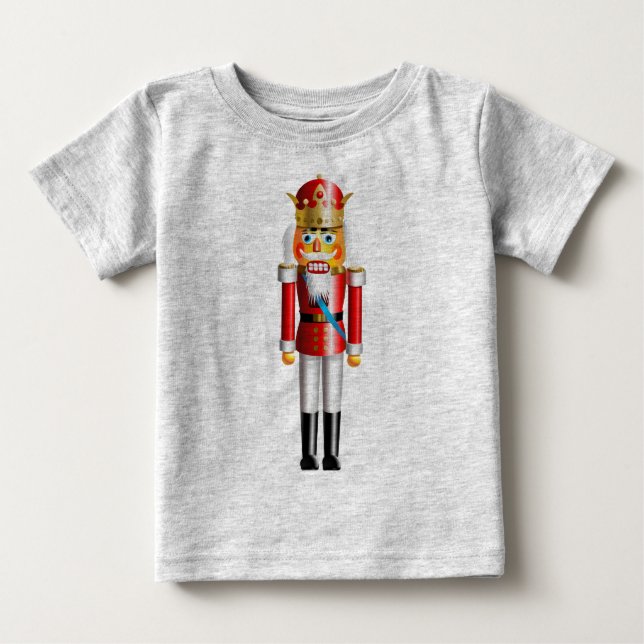 T-shirt Pour Bébé Xmas Nutcracker King (Devant)