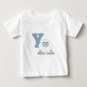 T-shirt Pour Bébé Y est pour Yéti Monstre Yéti Dessin Animé Mignon
